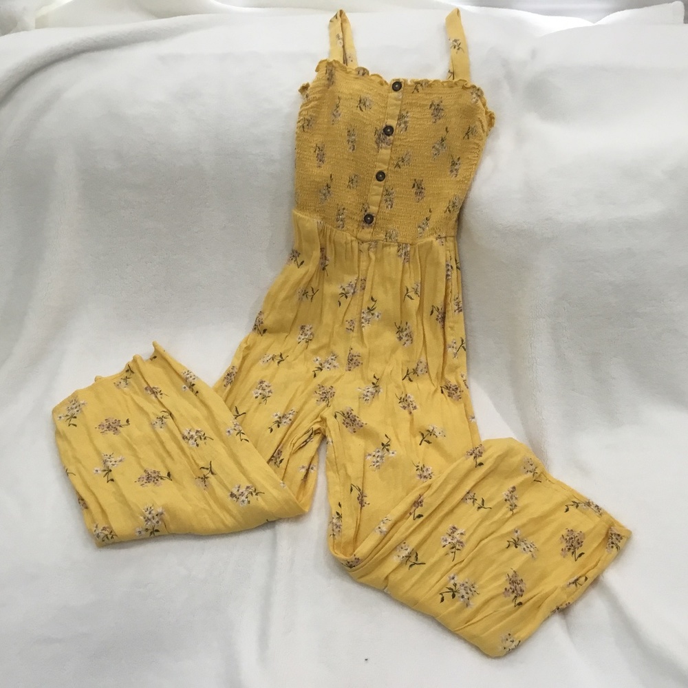 Yellow Hollister Jumpsuit